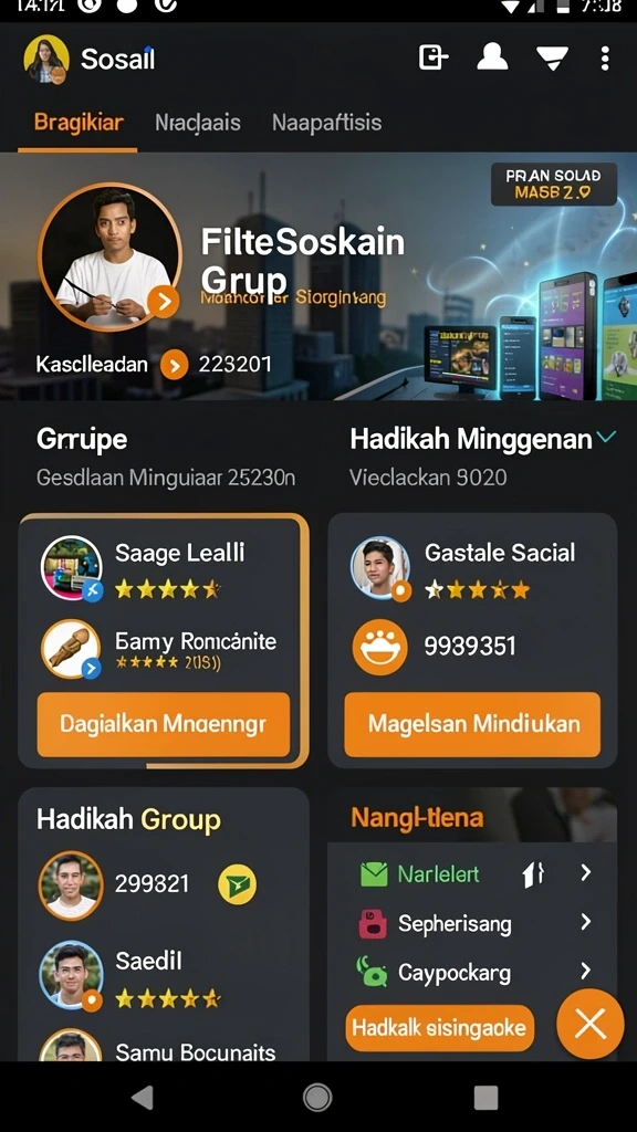 66d - Menu navigasi yang sederhana dan mudah digunakan.