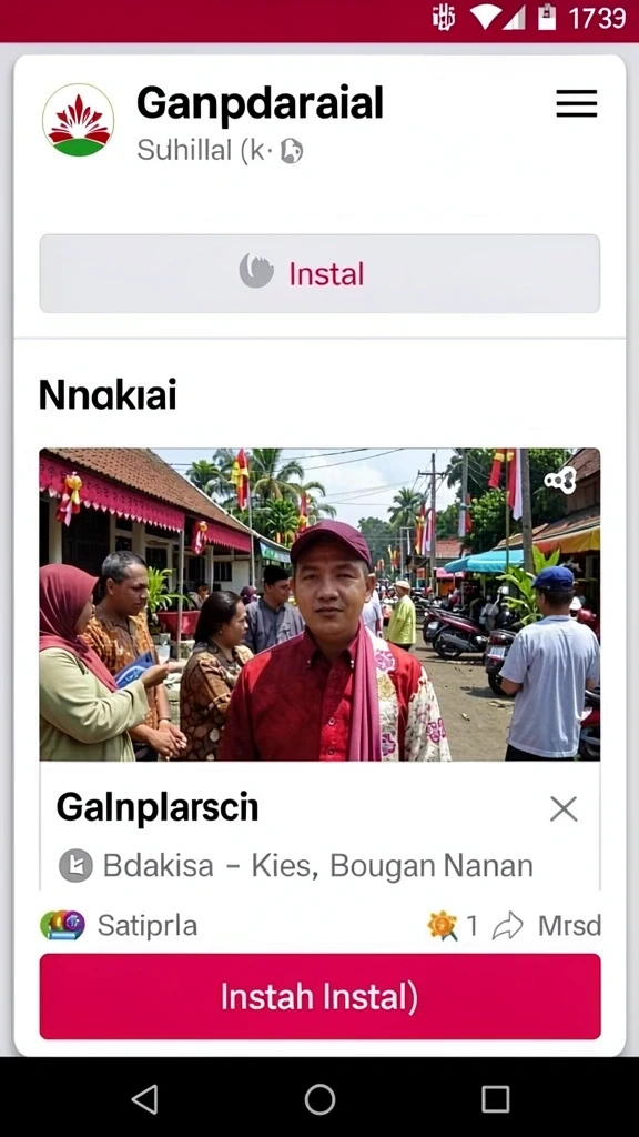 d73 - Tampilan antarmuka utama D73 yang menarik.