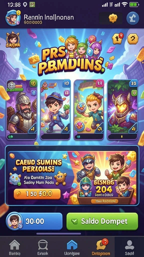 harapjp - Screenshot karakter yang bisa dipilih.