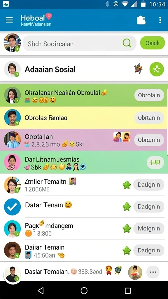 jakartawin - Fitur sosial untuk berinteraksi dengan pemain lain.