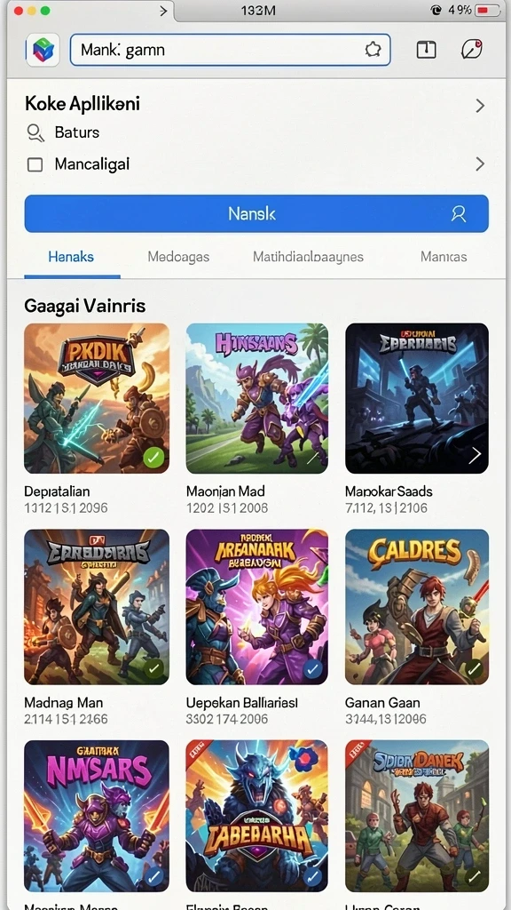 megafafa - Tampilan pengguna yang intuitif dan mudah dinavigasi.